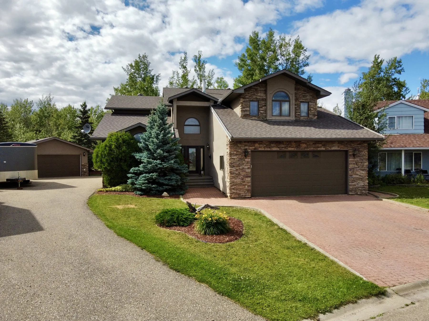 Home and yard near Dawson Creek